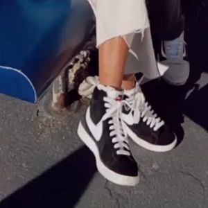 Nike High Top Blazers Black & White Size 7